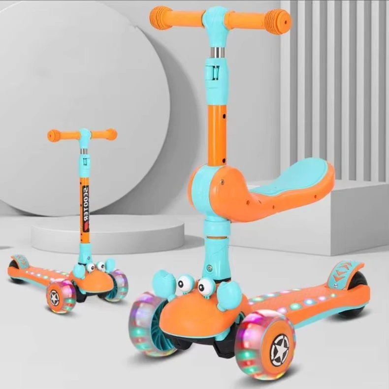 Model From the Factory Adjustable Height 3 Wheels Kids Scooter 3 in 1 Children's Product