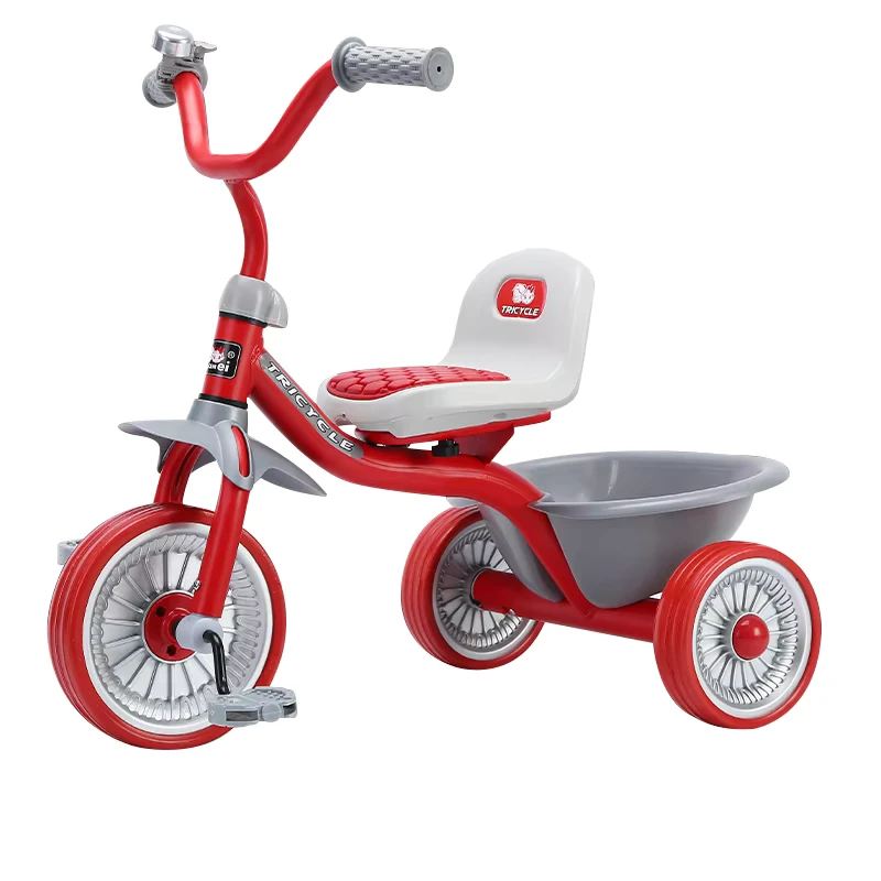 Modern Children Fun Ride Tricycle Bike 3 Wheels Toys Metal Baby Tricycle for Kids 2-4 Years Old Child