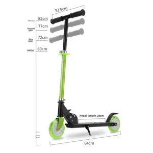 Modern Children’s Scooter with Two Plastic Wheels