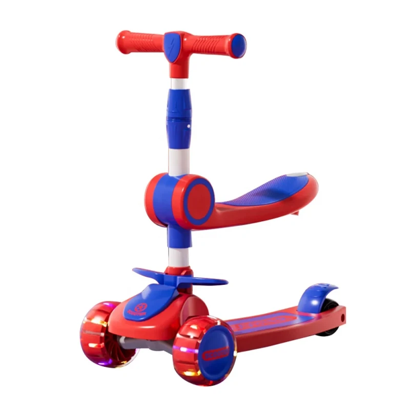 Modern Style Foldable Children's Scooters and Tricycles for Outdoor Play Toy Cars Gifts for Boys and Girls Aged 3 to 8