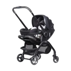 Mom Car Seat and Stroller Fold Baby Stroller Convenient and Lightweight Infant Baby Stroller with Removable Car Seat