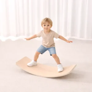 Montessori Indoor Outdoor Play Equipment Balance Board Wood For Kids 3-7 Years