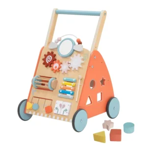 Montessori Multi Activity Wooden Baby Walker Push Toy Toddler Learning Game Center