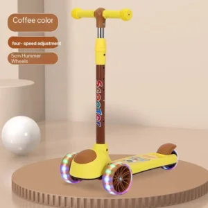 Multi Function Children Scooter with LED Lights & Music Ride & Sit Age 2 12