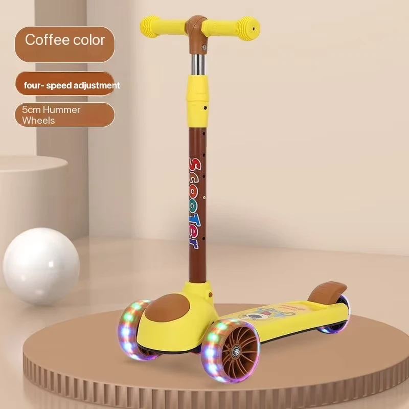 Multi Function Children Scooter with LED Lights & Music Ride & Sit Age 2 12
