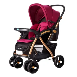 Multi Functional Baby Stroller High Landscape Basket Stroller Two Way Portable Folding Car Set OEM Baby Cart