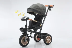 Multi Functional Children Tricycle Adjustable High Landscape Baby Stroller