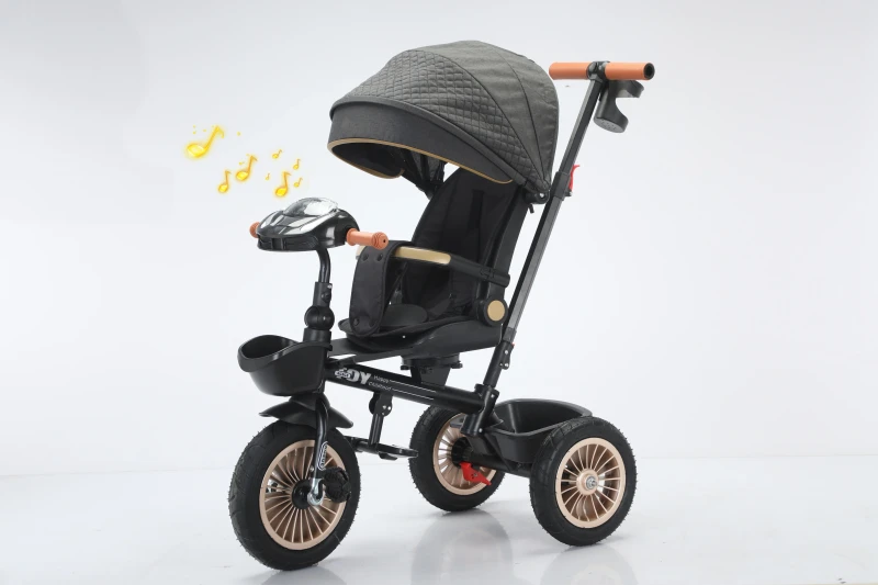 Multi Functional Children Tricycle Adjustable High Landscape Baby Stroller
