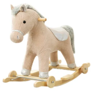 Multi Functional Children’s Riding Toy 2 in 1 Rose Gold Animal Rocking Horse for Children
