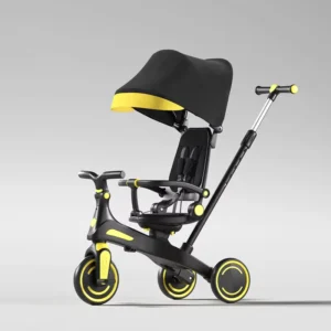 Multi Functional Children’s Tricycle 5 in 1 Kids Balance Bike and Ride on Car PP Steel Rubber 7.2kg