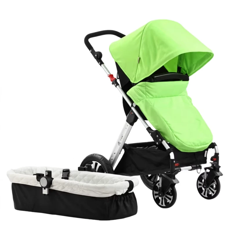 Multi Functional Smart Europe Standard Certified Baby Stroller High Landscape Basket Aluminum Alloy Frame Two Way Portable