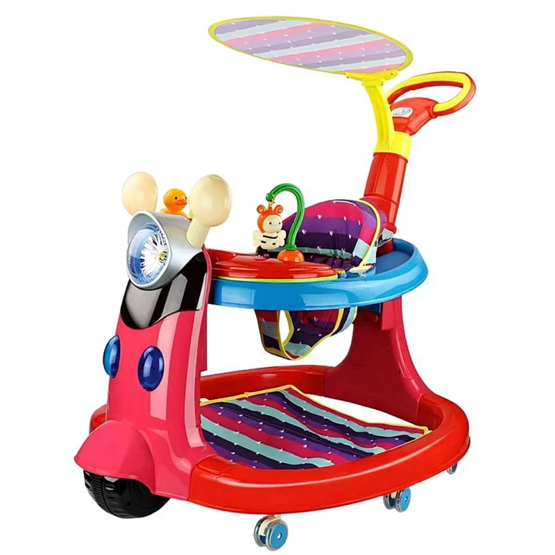 Multi Purpose Foldable Walker for Early Education Ages 0 3 Years 15kg Load Capacity Plastic Frame