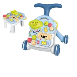 Multi-function Anti-Rollover Plastic Baby Walker Toy Sit to Stand Learning Foldable Design for Infant Walking Party