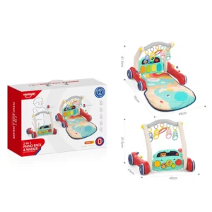 Multi functional 2 in 1 Baby Gym Play Mat Musical Walker Baby Play Mat Kick Play Piano