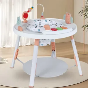 Multi functional Baby Jumping Chair Jumper Toy Toddler Activity Center and Play Table Baby Bouncer Push Walker with Lights Music