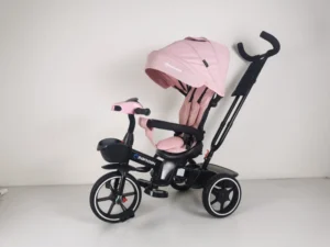 Multi functional Folding 4 in 1 Baby Tricycle with Swivel and Reclining Features Suitable for Children Aged 2 to 4 Years