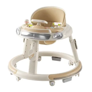 Multi functional Hand push Baby Walker with Anti skid Feature and Foldable Design for Learning to Walk