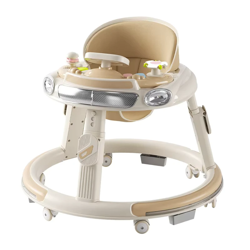 Multi functional Hand push Baby Walker with Anti skid Feature and Foldable Design for Learning to Walk