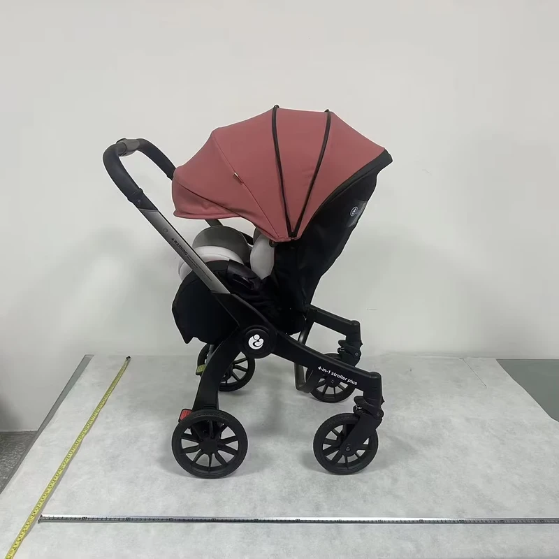 Multi-functional Stroller 4 in 1 Seat Lightweight Foldable Baby Pram Reclining Feature