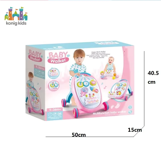 Multi functional Strollers Walkers Infant Toddler Activity Stroller with Music Andador Para Bebe Baby Walker