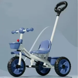 Multi-functional Toddler Baby Tricycle 3-Wheel with Music Light for 1-6 Years Kids