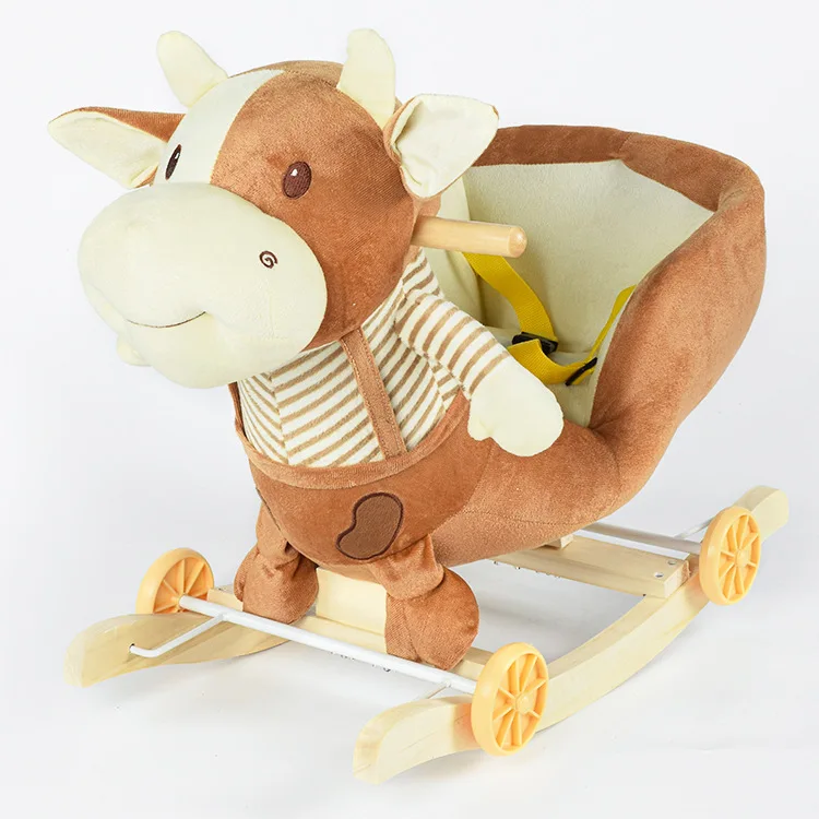 Multifunction 2 in 1 Plastic Ride On Toy Indoor Rocking Horse and Slide Chair for Kids Inspired by a Car and Animal