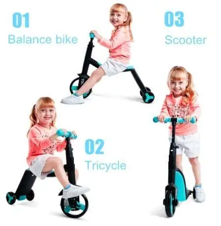 Multifunction Kick Foot Scooter Baby Toys Flashing Pu Wheel Kids Scooter for Sale