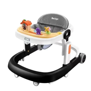 Multifunction Plastic Height Adjustable 4 in 1 Baby Walker With Wheels and Seat