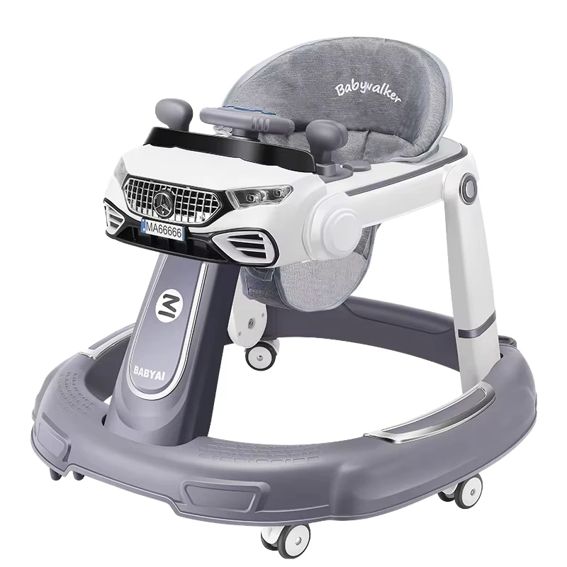 Multifunction Portable Baby Push Walker Kids Walker Toys Prevent O shaped Legs Baby Walker with Music and Wheels