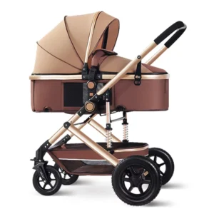 Multifunctional 3 in 1 Baby Stroller Luxury Portable Landscape 4 Wheel Stroller Folding Carriage Baby Newborn Stroller