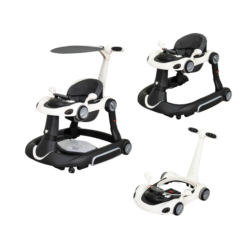 Multifunctional 3 in 1 Baby Walker Andadores Para Bebes Foldable Adjustable Height Learning Toy With Wheels