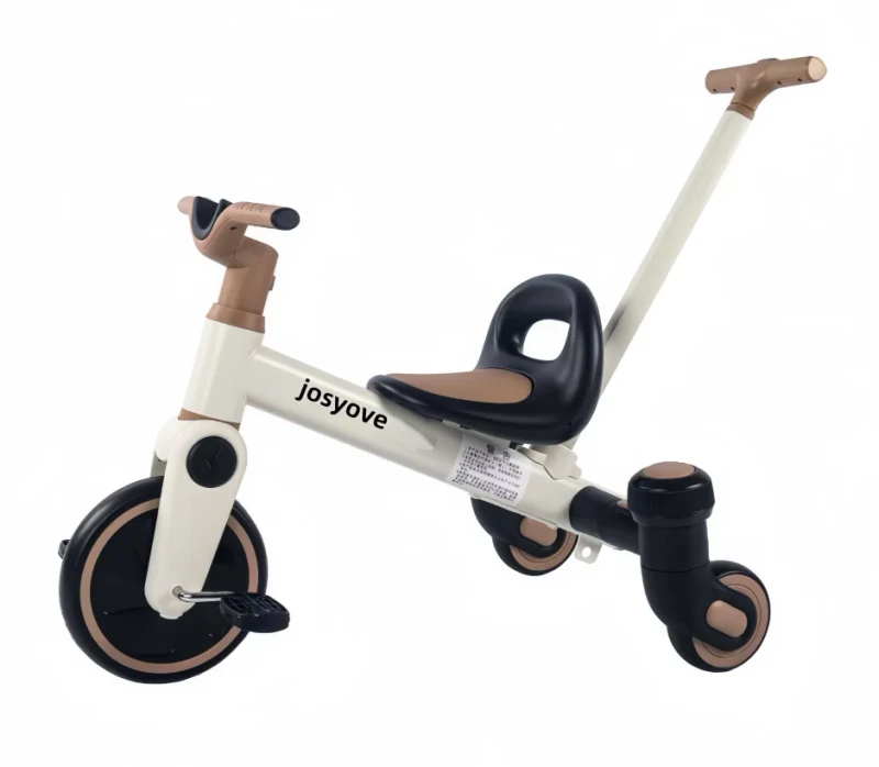 Multifunctional 4 in 1 Three wheeled Sliding Drift Push Tricycle with Rocking Rear Wheel