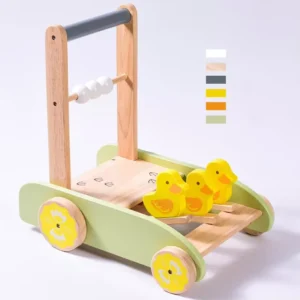Multifunctional Activity Learning Wooden Baby Animal Walking Toy Baby Walker for Toddlers