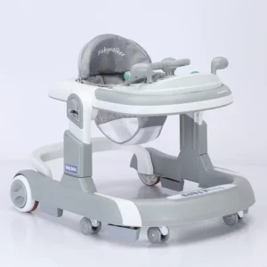 Multifunctional Anti Rollover Child Walker Foldable Plastic Toy Car for Kids for Both Boy and Girl Features Light Learning U