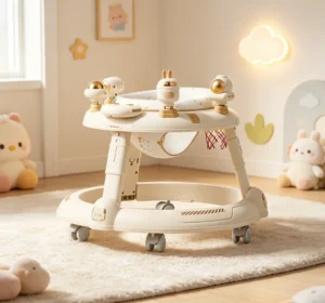 Multifunctional Anti Tip Baby Walker Sit to Stand Toddler Push Car for Boys & Girls 7 to 18 Months