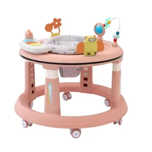 Multifunctional Baby Learning Walker Foldable Walking Chair Wheels Plastic Frame Music 20KG Load Capacity Babies Kids 0 3 Years