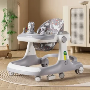 Multifunctional Baby Walker 4 in 1 Car Scooter Rocking Chair Walker with LED Lights Baby Learning Walker Smart Baby Walker