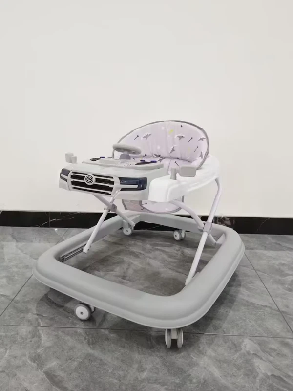 Multifunctional Baby Walker with Light and Music 6 18 Months Kids Swing Car Foot Pad Made of Durable Plastic