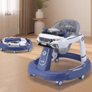 Multifunctional Baby Walker with Music swivel Wheels Push Walker for Tall Baby Children Foldable Baby Walker