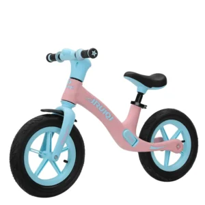 Multifunctional Balance Bike with 360° Rotating Handlebars Adjustable Seat 12″ Air-Filled Tires Nylon Frame Supports up to 50kg