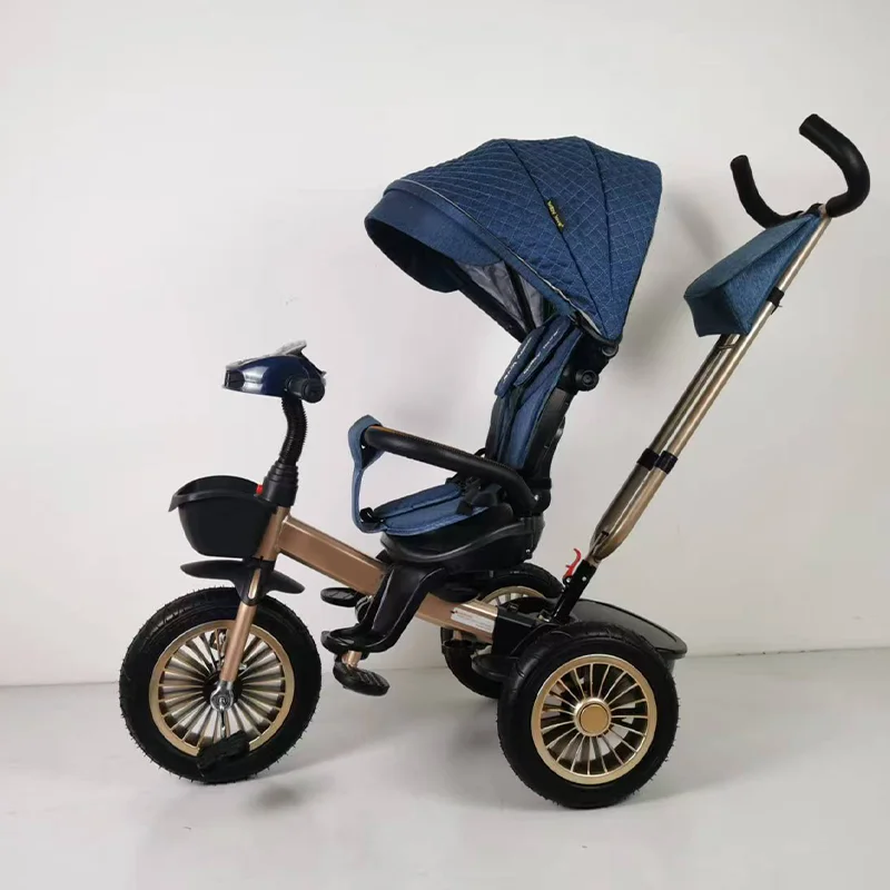 Multifunctional Children Tricycle 4 In1 Folding Tricycle Kids Trike with Three Wheels Baby Bicycle