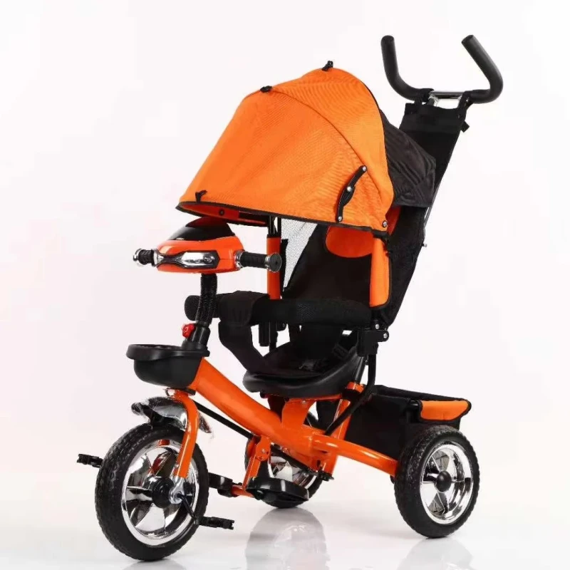 Multifunctional Children Tricycle with Music & Lighting High Quality Metal Baby Bike