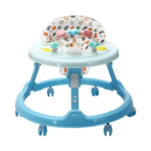 Multifunctional Foldable Baby Walker with Music Sit To Stand Learning Walk Wheels Seat for Kids Plastic Frame