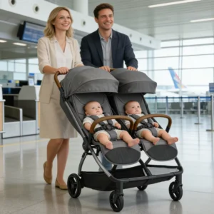 Multifunctional Foldable Double Seat Kids Infant Toddler Carrycot Carriage Pushchair Newborn Travel Pram Twins Baby Stroller