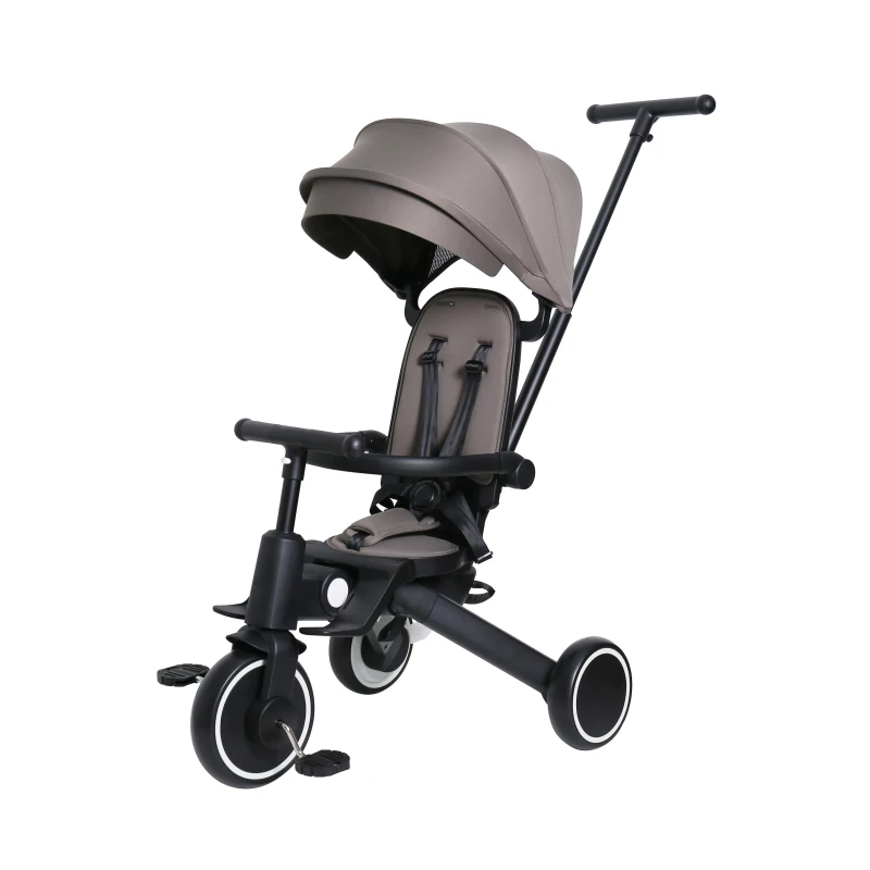 Multifunctional Foldable Eco-friendly High Quality EN71 Tricycle Kids Baby with Large Canopy