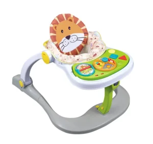 Multifunctional Folding Baby Walker for Kids Sit to Stand Learning with Music Plastic Frame Baby Product