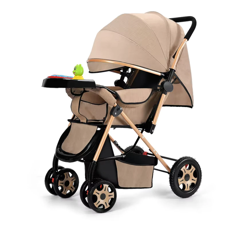 Multifunctional High-View Children's Baby Strollers Folding Baby Strollers for Newborns Travel and Daily Use