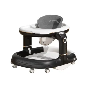 Multifunctional Infant Fitness Walker for Toddlers Light Baby Trolley Music Wheels Rocking Chair Walking Playtime Plastic Frame
