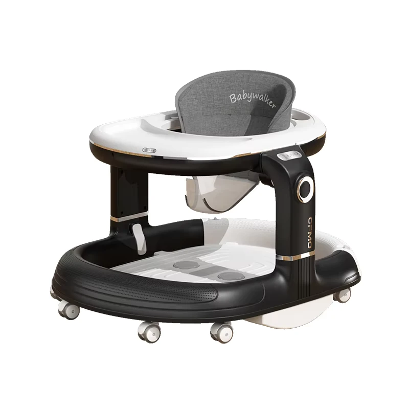Multifunctional Infant Fitness Walker for Toddlers Light Baby Trolley Music Wheels Rocking Chair Walking Playtime Plastic Frame