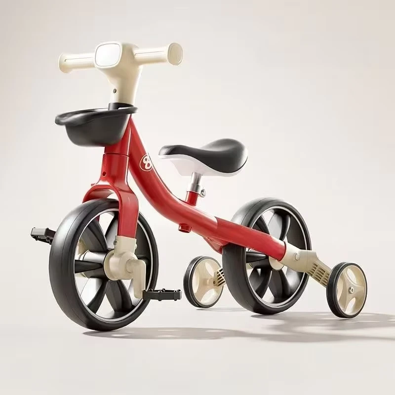 Multifunctional Kids' Balance Bike High Quality 3-in-1 Foldable Kids Ride on Tricycle Music Lighting with Pedal